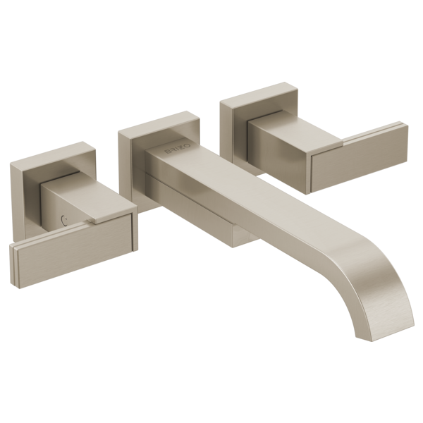 Brizo T70480, BN, shown with HL70480 handle kit; handles and rough-in sold separately.