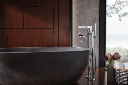 Brizo Allaria Floor Mount Tub Filler Unions - T71766 - lifestyle 6