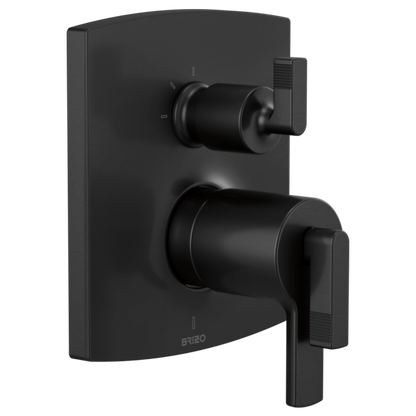 Brizo T75506, BL, shown with HL7506 handle kit; handles and rough-in sold separately.