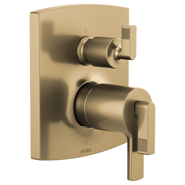 Brizo T75506, GL, shown with HL7506 handle kit; handles and rough-in sold separately.