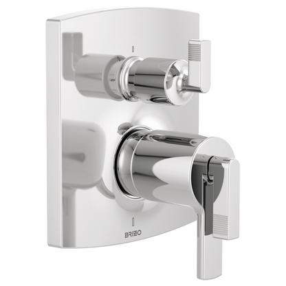 Brizo T75506, PC, shown with HL7506 handle kit; handles and rough-in sold separately.