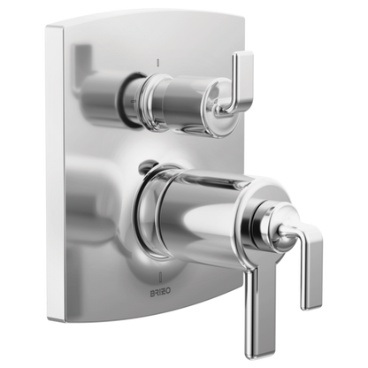 Brizo T75506, PC, shown with HL7567 handle kit; handles and rough-in sold separately.