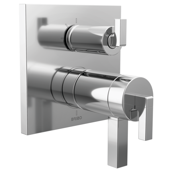 Brizo T75522, PC, shown with HL7522 handle kit; handles and rough-in sold separately.