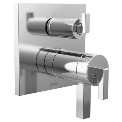 Brizo T75522, PC, shown with HL7522 handle kit; handles and rough-in sold separately.