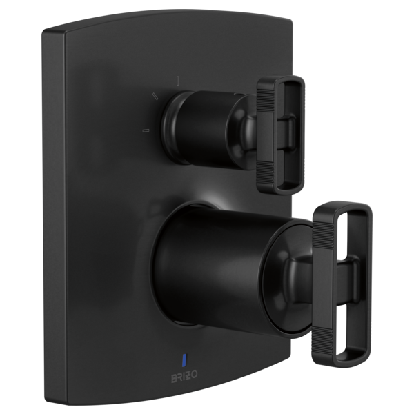 Brizo Kintsu / Allaria T75P506-BLLHP shown with HK75P06-BL handles, sold separately
