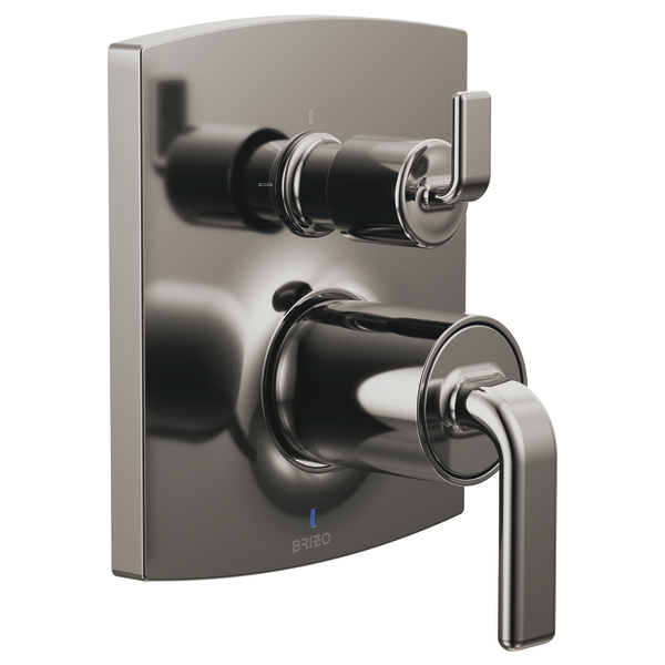 Brizo Kintsu / Allaria T75P506-BNXLHP shown with HL75P67-BNX handles, sold separately