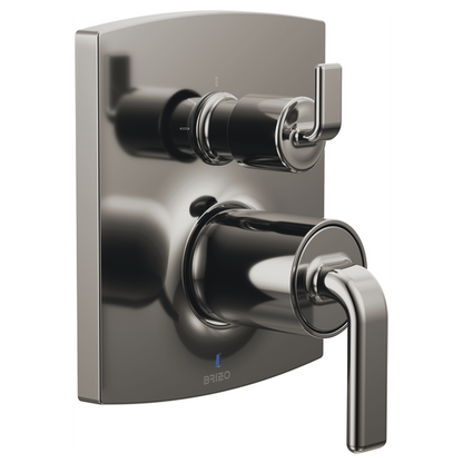 Brizo Kintsu / Allaria T75P506-BNXLHP shown with HL75P67-BNX handles, sold separately