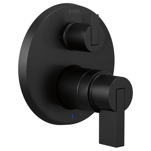 Brizo Litze T75P535-BLLHP shown with HL75P32-BL handle kit, sold separately