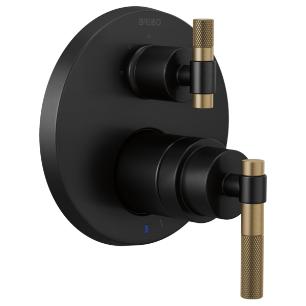 Brizo Litze T75P535-BLLHP shown with HL75P33-BLGL handle kit, sold separately