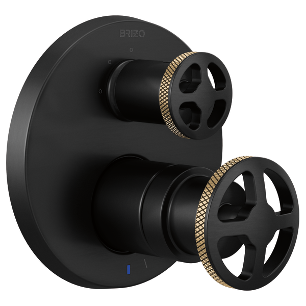 Brizo Litze T75P535-BLLHP shown with HW75P32-BLGL handle kit, sold separately