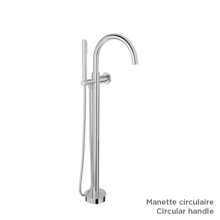 Baril Air B80 T80-1111-00 — handle configuration example; handles and rough-in sold separately
