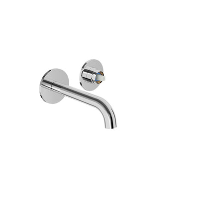 Baril Air B80 Single-Lever Wall-Mounted Lavatory Faucet, Drain Not Included, Trim Only - Polished Chrome