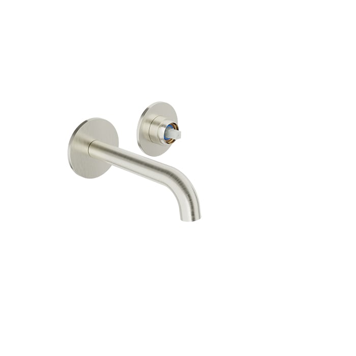 Baril Air B80 Single-Lever Wall-Mounted Lavatory Faucet, Drain Not Included, Trim Only - Brushed Nickel