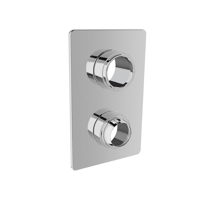 Baril Air B80 Pressure-Balanced Shower Control Valve Trim With 2-Way Diverter, Without Handle - Polished Chrome