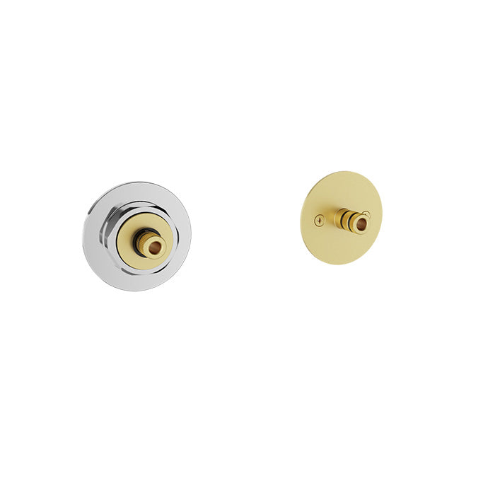 Baril Air B80 3/4 Inch Thermostatic Valve Trim With Volume Control, Without Handle - Polished Chrome