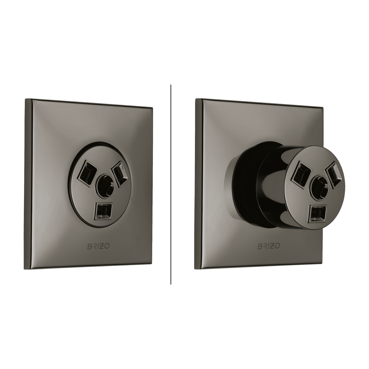 Brizo Hydrachoice Max Square Body Spray Trim - T84913 - configured 4