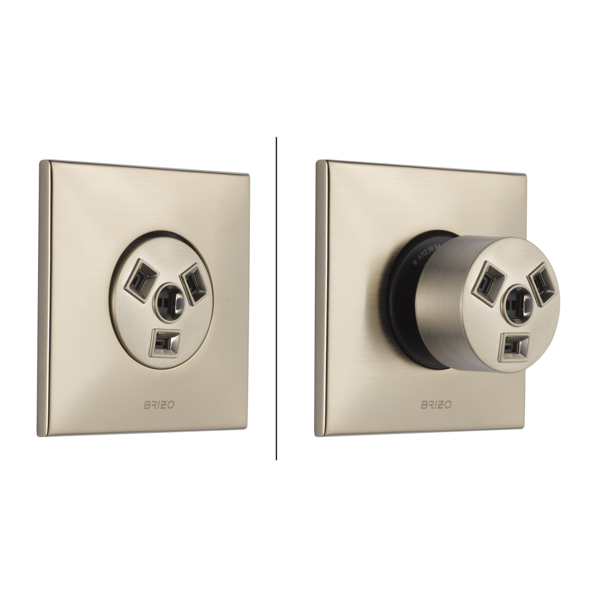 Brizo Hydrachoice Max Square Body Spray Trim - T84913 - configured 7