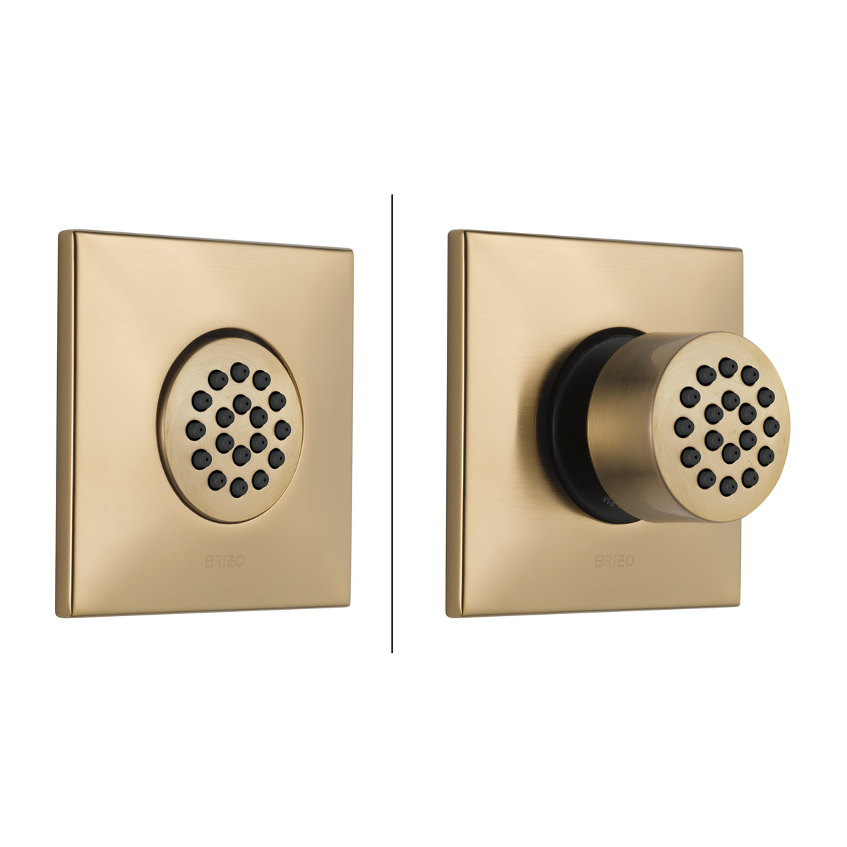 Brizo Hydrachoice Max Square Body Spray Trim - T84913 - configured 12