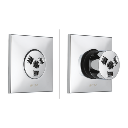 Brizo Hydrachoice Max Square Body Spray Trim - T84913 - configured 16