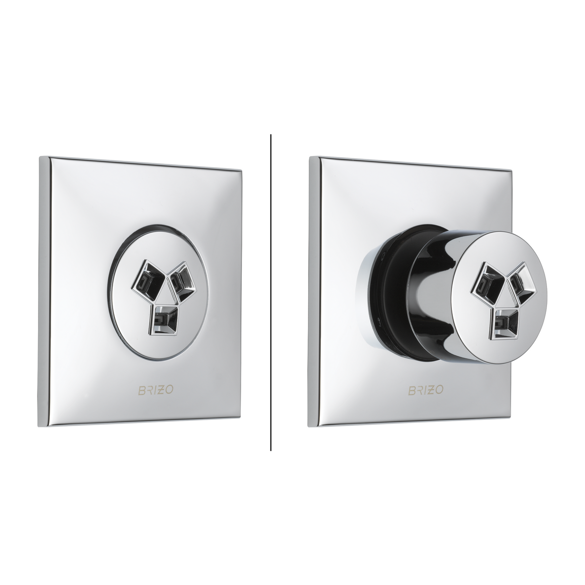Brizo Hydrachoice Max Square Body Spray Trim - T84913 - configured 17