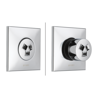 Brizo Hydrachoice Max Square Body Spray Trim - T84913 - configured 17