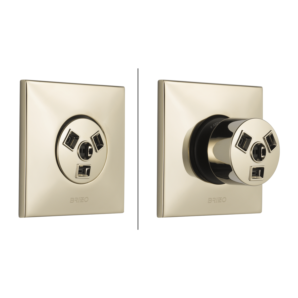 Brizo Hydrachoice Max Square Body Spray Trim - T84913 - configured 19