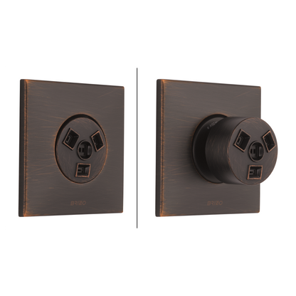 Brizo Hydrachoice Max Square Body Spray Trim - T84913 - configured 22