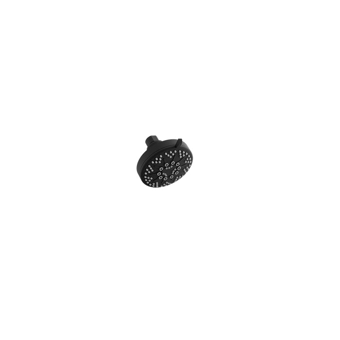 Baril 5-Spray Anti-Limestone Modern Shower Head - Matte Black