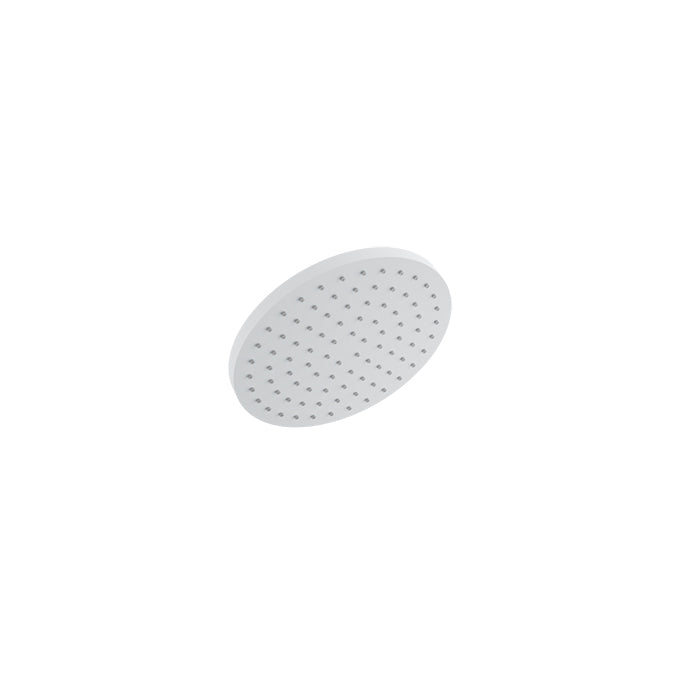 Baril Round 8" Anti-Limestone Shower Head - White