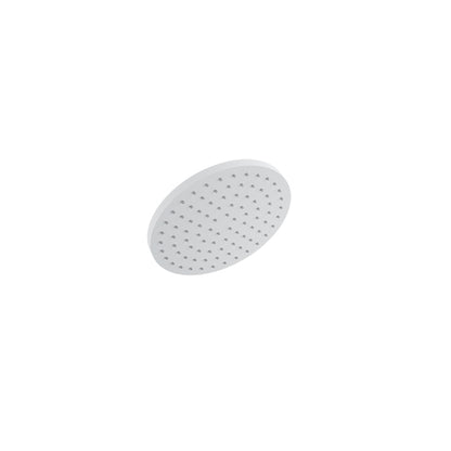 Baril Round 8" Anti-Limestone Shower Head - White