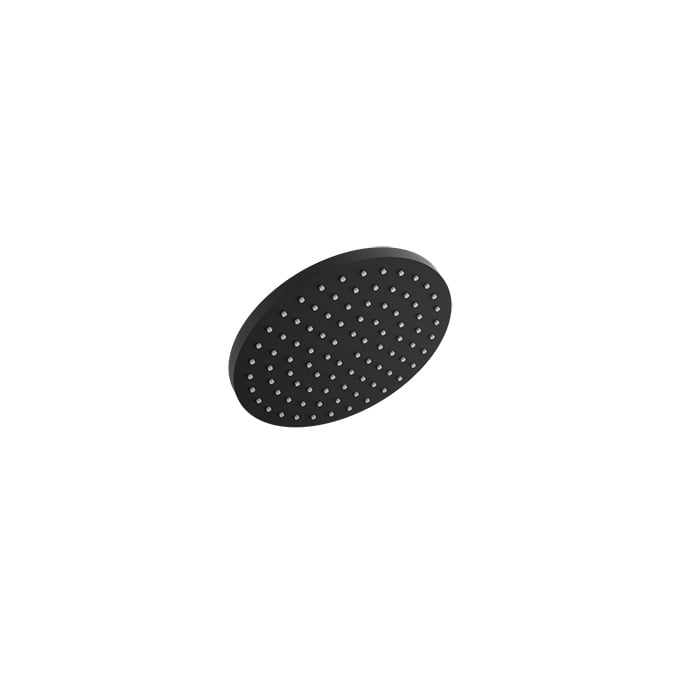 Baril Round 8" Anti-Limestone Shower Head - Matte Black