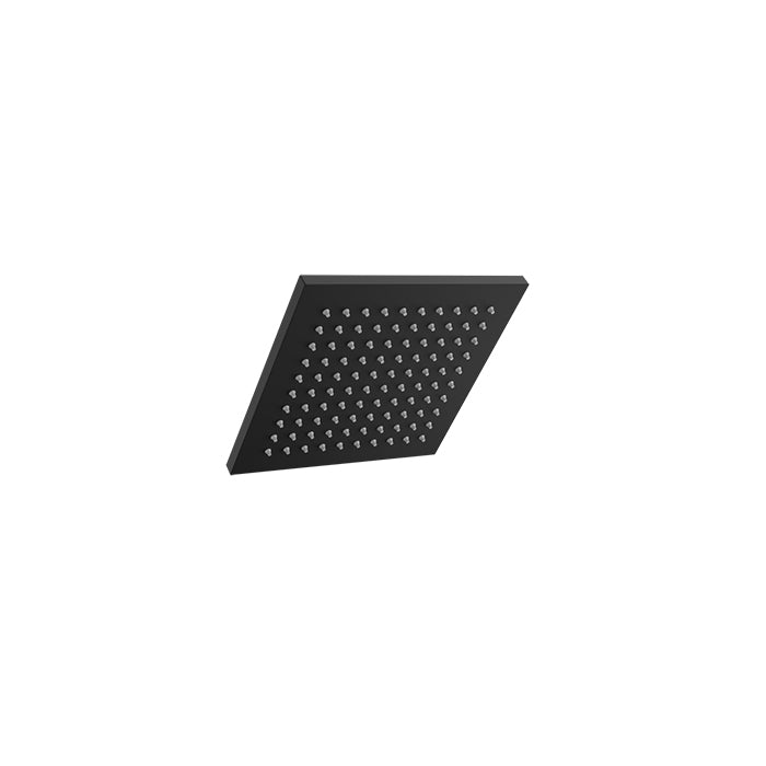 Baril Square 8" Anti-Limestone Shower Head - Matte Black