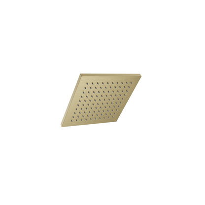 Baril Square 8" Anti-Limestone Shower Head - Satin Brass