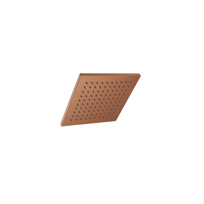 Baril Square 8" Anti-Limestone Shower Head - Satin Copper