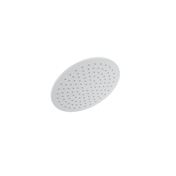 Baril Round 10" Anti-Limestone Shower Head - White