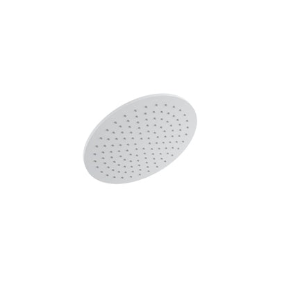 Baril Round 10" Anti-Limestone Shower Head - White