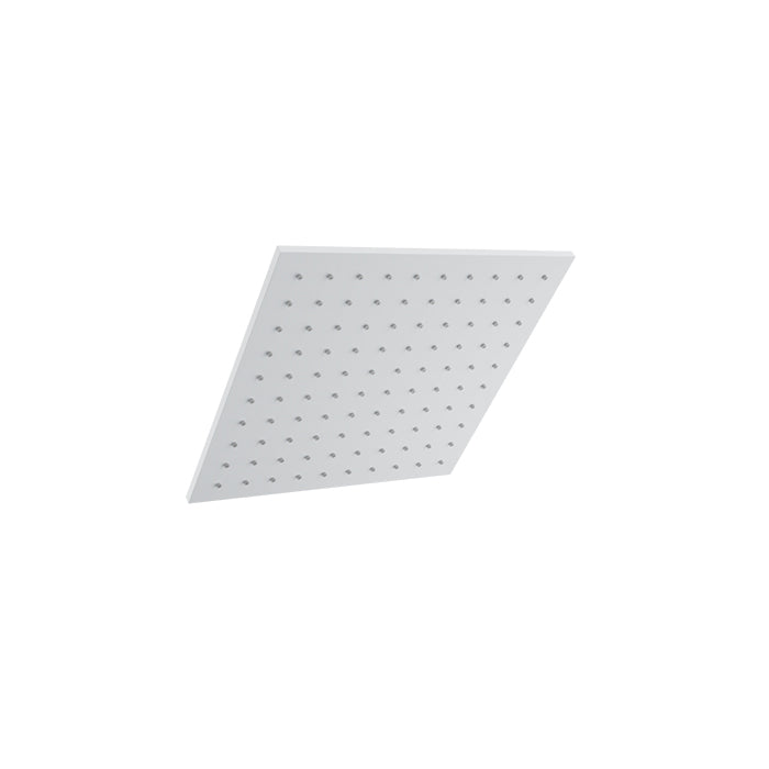 Baril Square 10" Anti-Limestone Shower Head - White