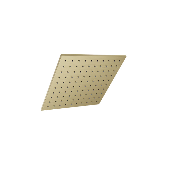 Baril Square 10" Anti-Limestone Shower Head - Satin Brass