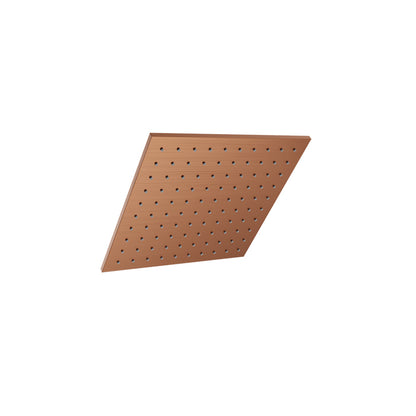Baril Square 10" Anti-Limestone Shower Head - Satin Copper