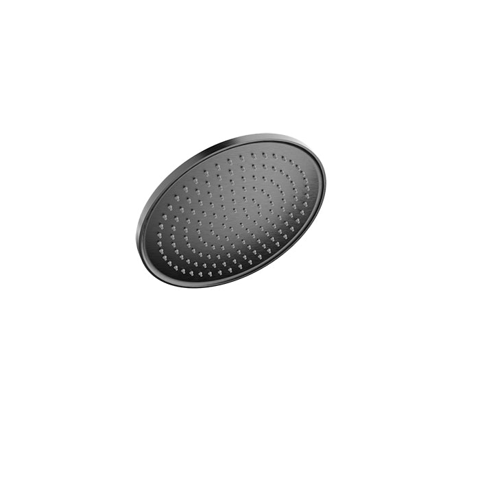 Baril Round 10" Anti-Limestone Shower Head - Black Titanium