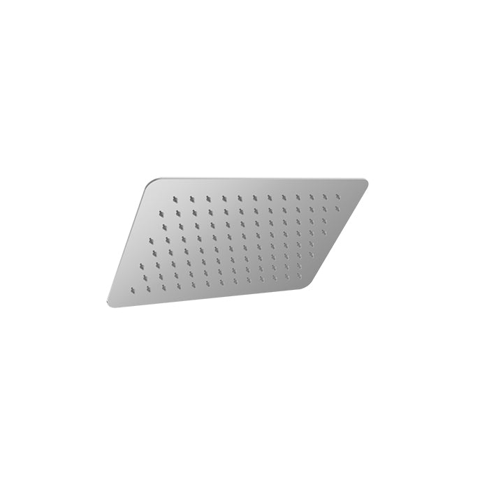 Baril Rectangular 12" x 8" Anti-Limestone Shower Head - Polished Chrome