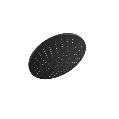 Baril Round 12" Anti-Limestone Shower Head - Matte Black