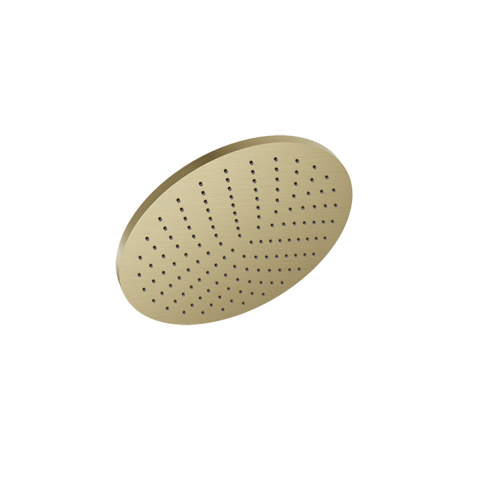 Baril Round 12" Anti-Limestone Shower Head - Satin Brass