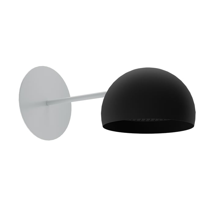 Baril Marie B35 Shower Head TET-1210-35 - Matte Black head, Mist flange, Mist arm