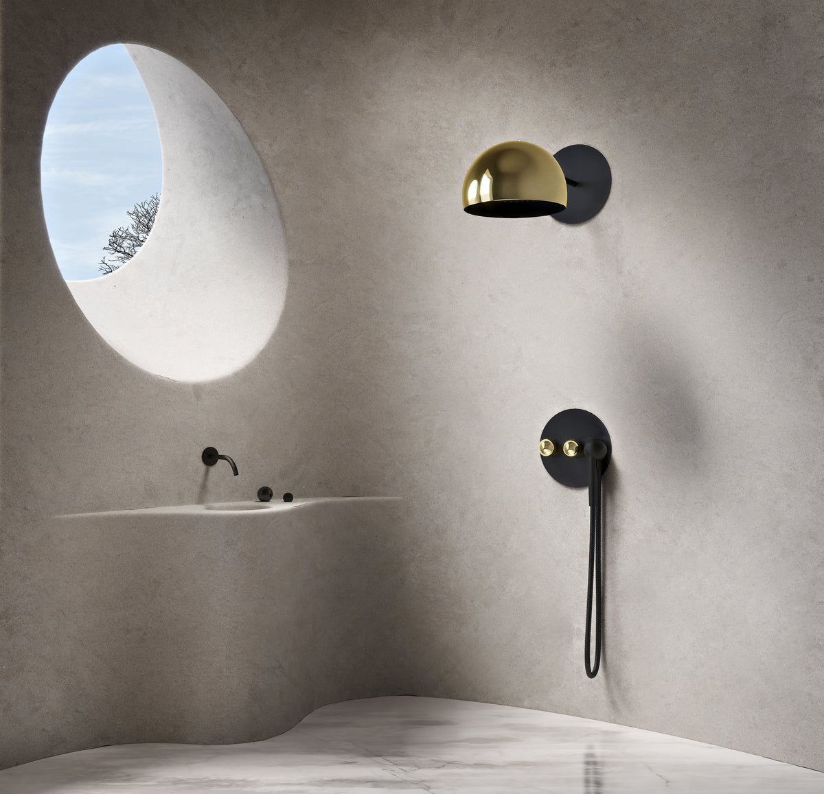 Baril TET-1210-35-T35-9320-00 lifestyle photo; accompanying fixtures sold separately