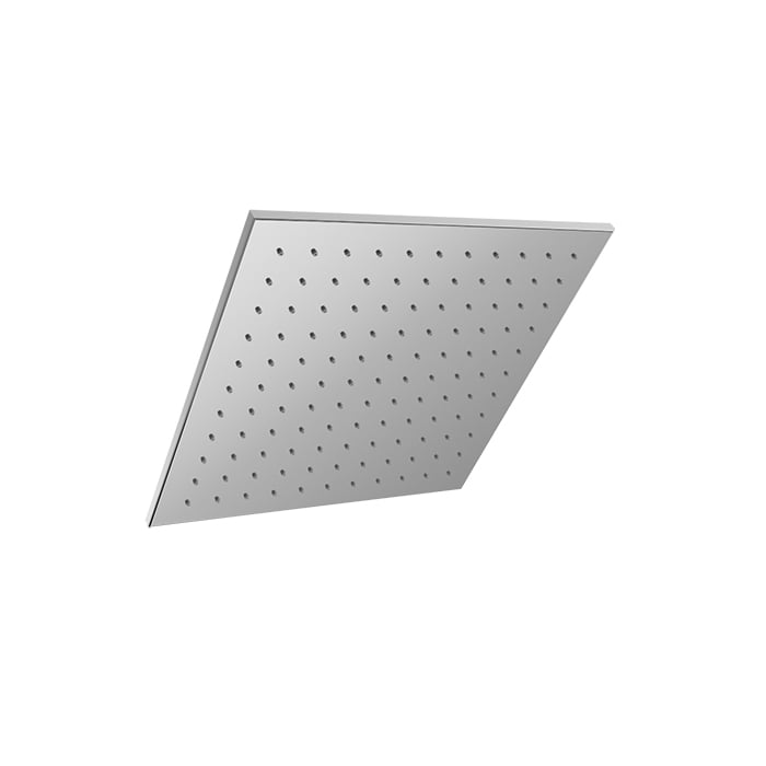 Baril Square 12" Anti-Limestone Shower Head - Polished Chrome