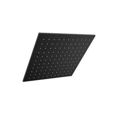 Baril Square 12" Anti-Limestone Shower Head - Matte Black