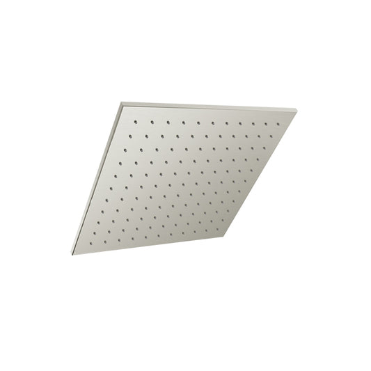Baril Square 12" Anti-Limestone Shower Head - Brushed Nickel