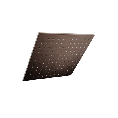 Baril Square 12" Anti-Limestone Shower Head - Venetian Bronze