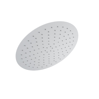 Baril Round 16" Anti-Limestone Shower Head - White